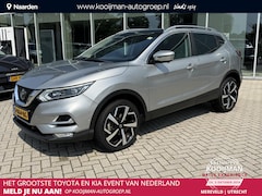 Nissan Qashqai - 1.2 Tekna Nav|Camera|Lmv|Stoelverwarming|panorama dak|verwarmde voorruit|