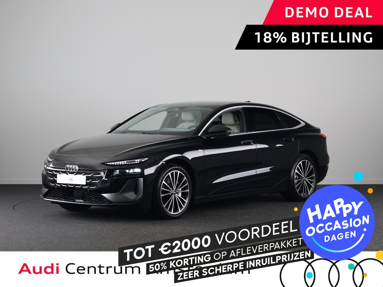 Audi A6 Sportback e-tron - Advanced edition 100kWh performance 367pk |Winterpakket | Beige leder interieur | Privacy - AutoWereld.nl