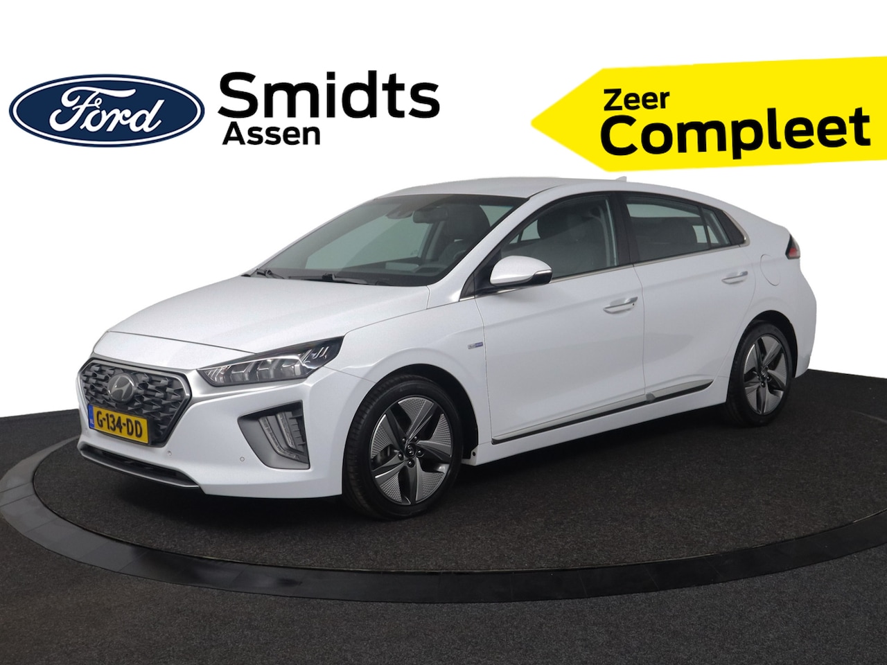 Hyundai IONIQ - 1.6 GDi Premium - Plus | Stoelverwarming/Ventilatie | Navigatie | Stuurwiel verwarming | C - AutoWereld.nl
