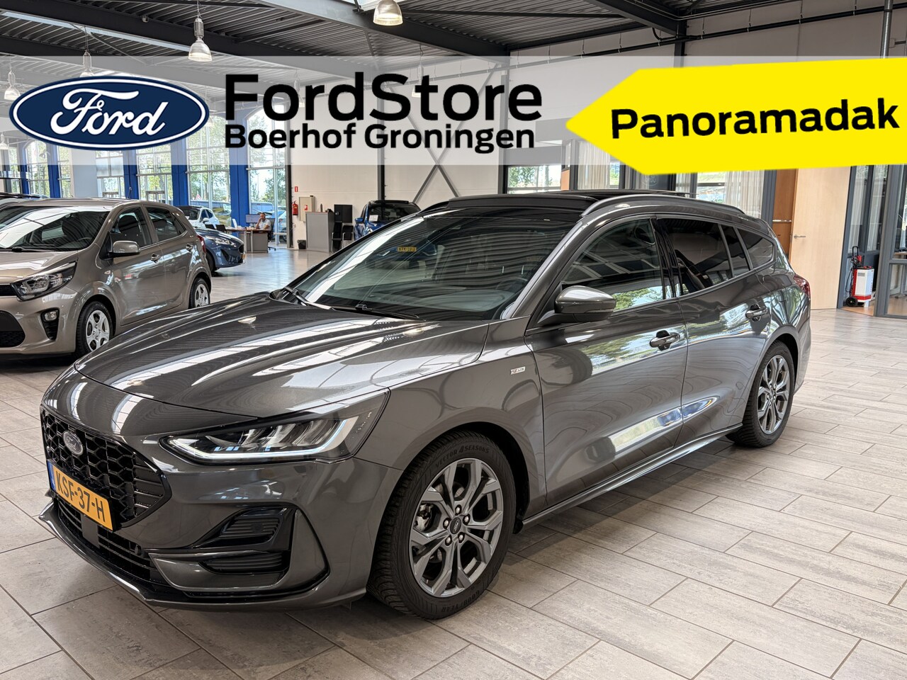 Ford Focus Wagon - EcoBoost Hybrid 155 pk ST-Line | Pano | Winterpack | Cruise control | Climate control | SY - AutoWereld.nl
