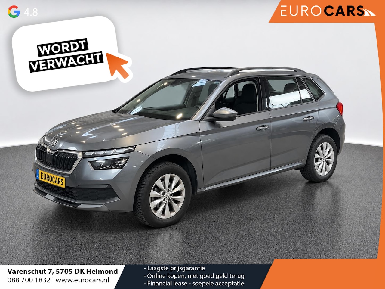 Skoda Kamiq - 1.0 TSI 110pk DSG Ambition Navigatie Apple CarPlay Android Auto Parkeerhulp achter Adaptiv - AutoWereld.nl