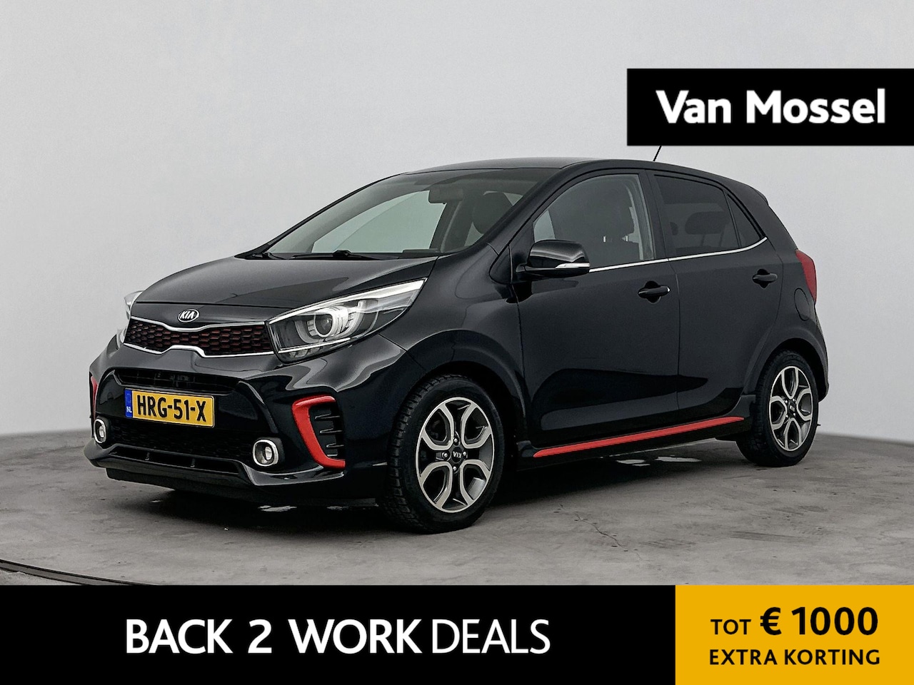 Kia Picanto - 1.2 CVVT GT-Line | Cruise Control | Achteruitrijcamera | Stoel + Stuurverwarming | Lederen - AutoWereld.nl