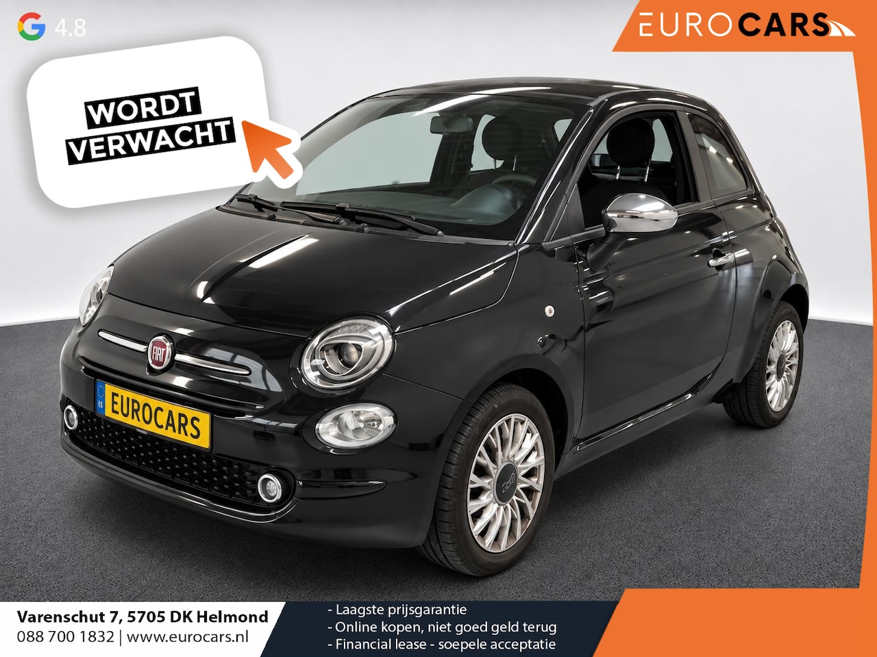 Fiat 500 - 1.0 Hybrid Bellavita Navigatie Apple CarPlay Android Auto Parkeerhulp achter Cruise Contro - AutoWereld.nl