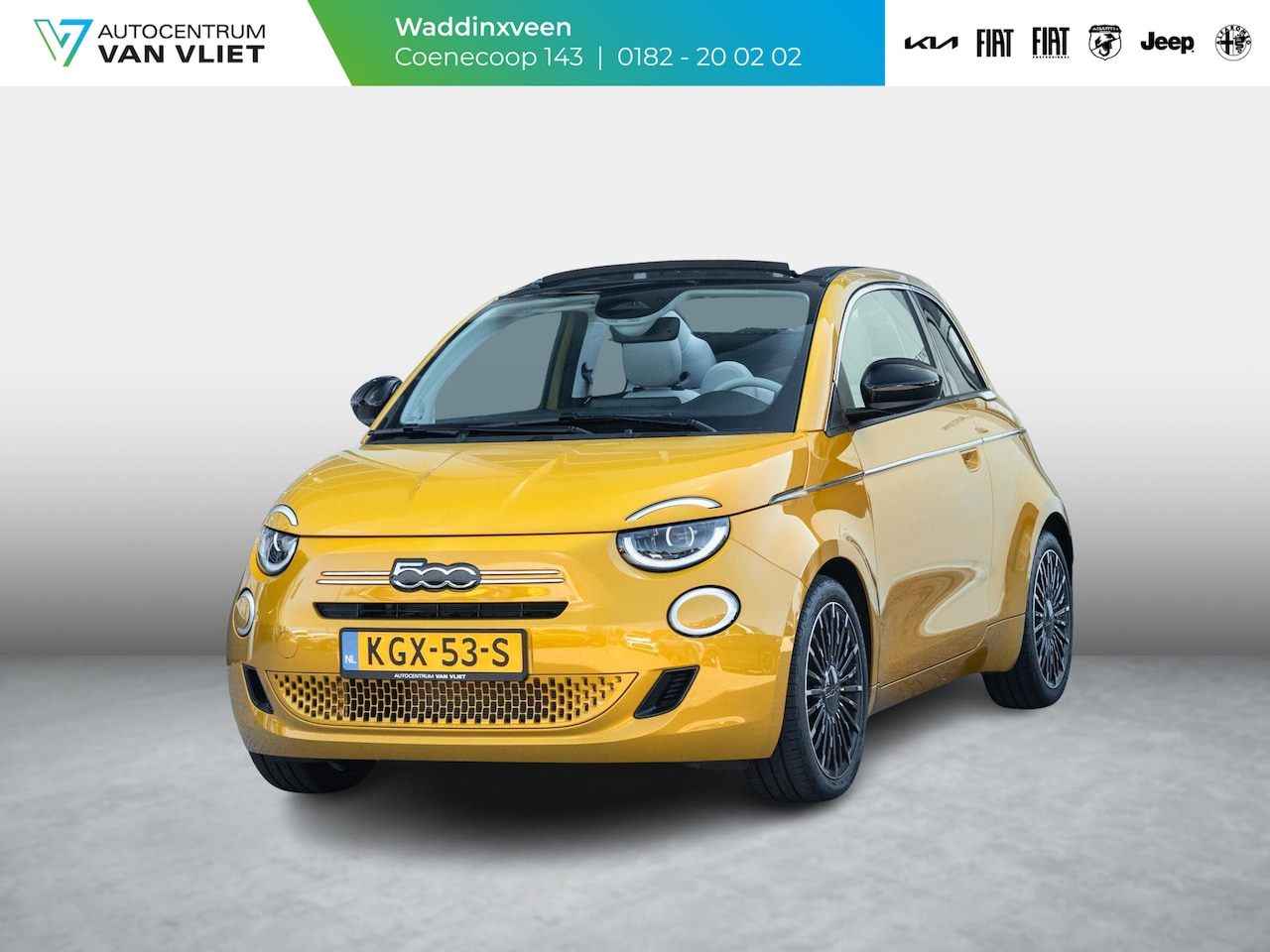 Fiat 500 C - Hybrid La Prima Cabrio | Clima | LED | PDC | JBL Premium Audio | 17" | Camera | Canneloni - AutoWereld.nl
