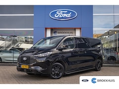 Ford Transit Custom - 320 2.5 PHEV L2H1 Limited Black Platinum Dubbel Cabine | DEMO-DEAL | 360 camera | Leder |