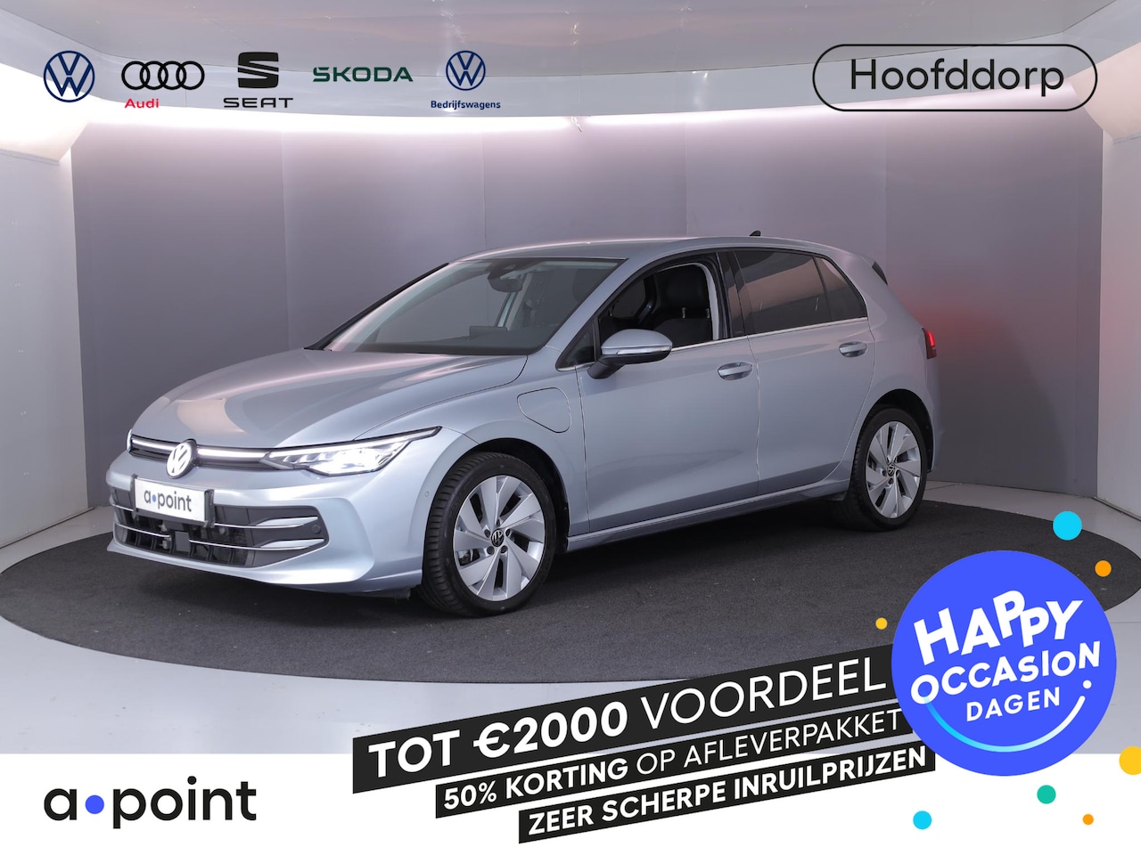 Volkswagen Golf - 1.5 eHybrid Style Edition 204 pk Automaat (DSG) | Private lease vanaf €610| Navigatie via - AutoWereld.nl