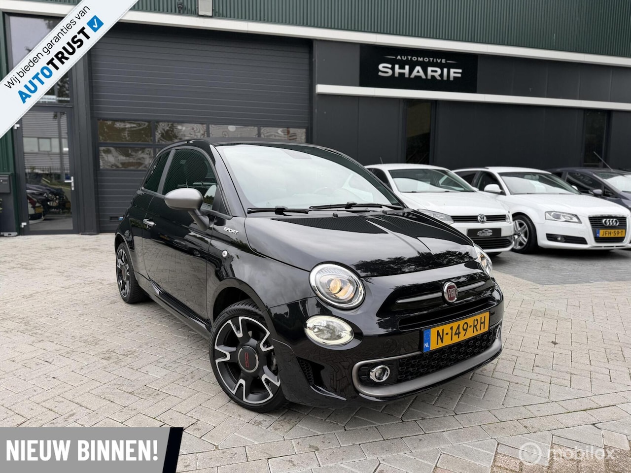 Fiat 500 C - 1.0 Hybrid Sport |CarPlay|Cabrio|Cruise|1e.eig| - AutoWereld.nl