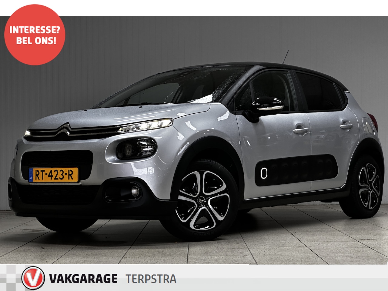 Citroën C3 - 1.2 PureTech Feel Edition/ D-Riem Verv 81.000KM!/ Trekhaak/ Apple + Android/ Lane-Assist./ - AutoWereld.nl