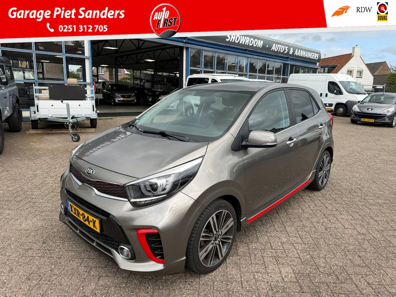Kia Picanto - 1.2 GT-Line I Stoel/Stuurverw. I Airco I Leder I Super onderhouden - AutoWereld.nl