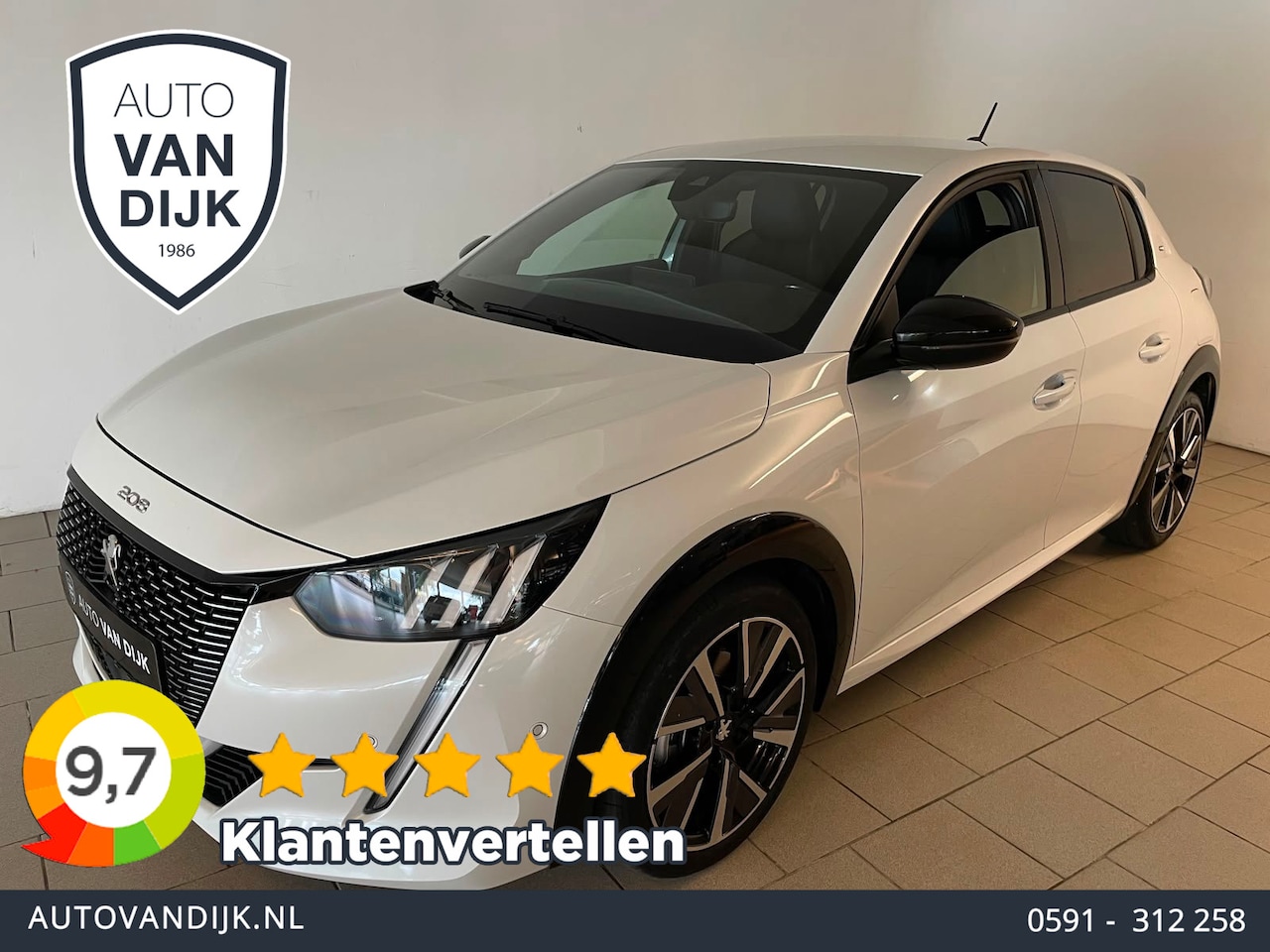 Peugeot 208 - 1.2 PureTech GT Pack 130PK AUTOMAAT PARELMOER WIT AIRCO CLIMA NAVI CRUISE KEYLESS APPLE CA - AutoWereld.nl