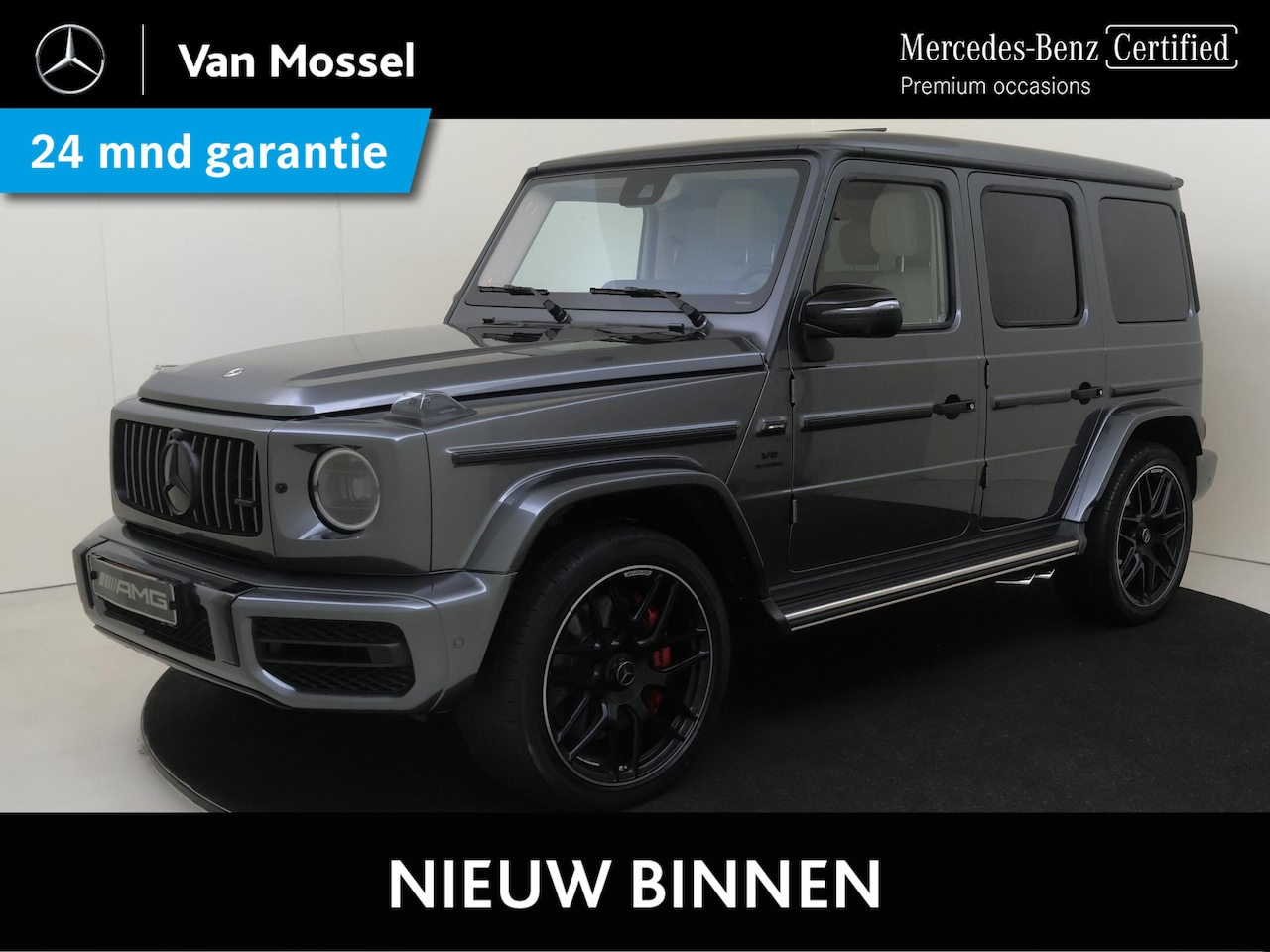 Mercedes-Benz G-klasse - 63 MANUFAKTUR Grafiet /Massage stoelen /Burmester /Memory /22inch /Nightpakket 2 - AutoWereld.nl