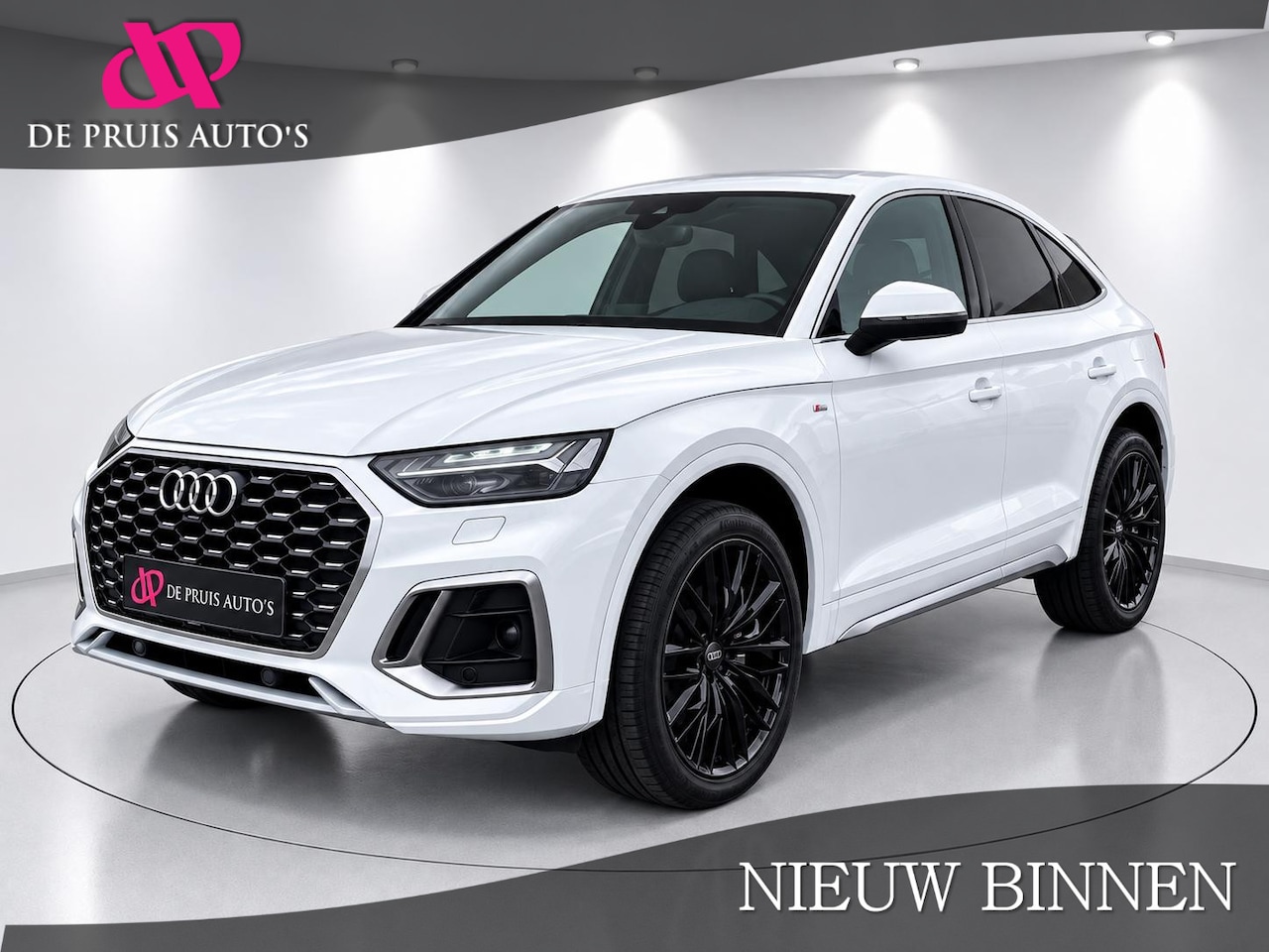 Audi Q5 Sportback - 55 TFSI e S edition S Line Head Up Matrix Trekhaak ACC 21 Inch Keyless Camera Massage - AutoWereld.nl