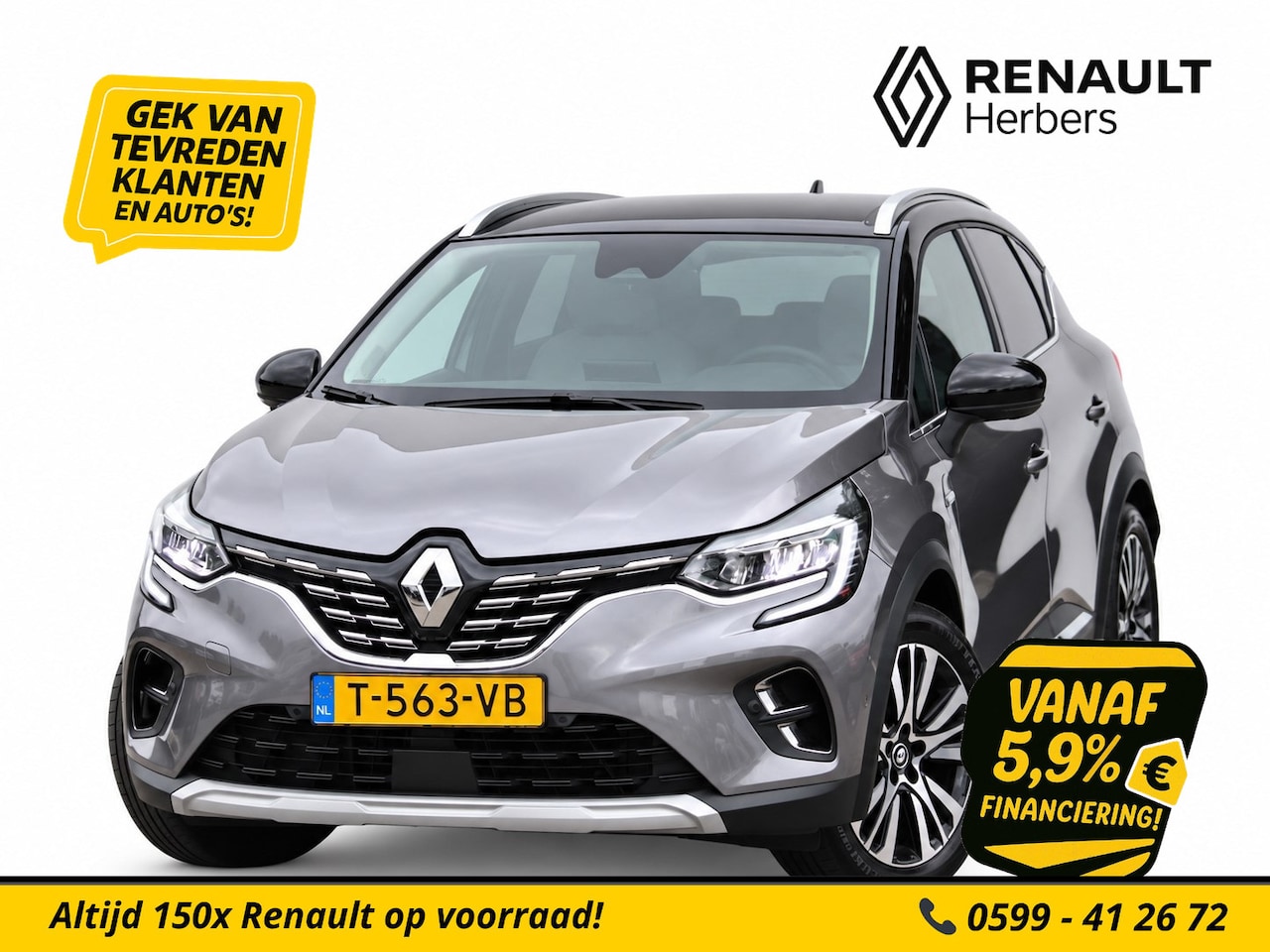 Renault Captur - 1.6 E-Tech full hybrid 145 iconic LEER / NAVI / HEEL VEEL OPTIES - AutoWereld.nl
