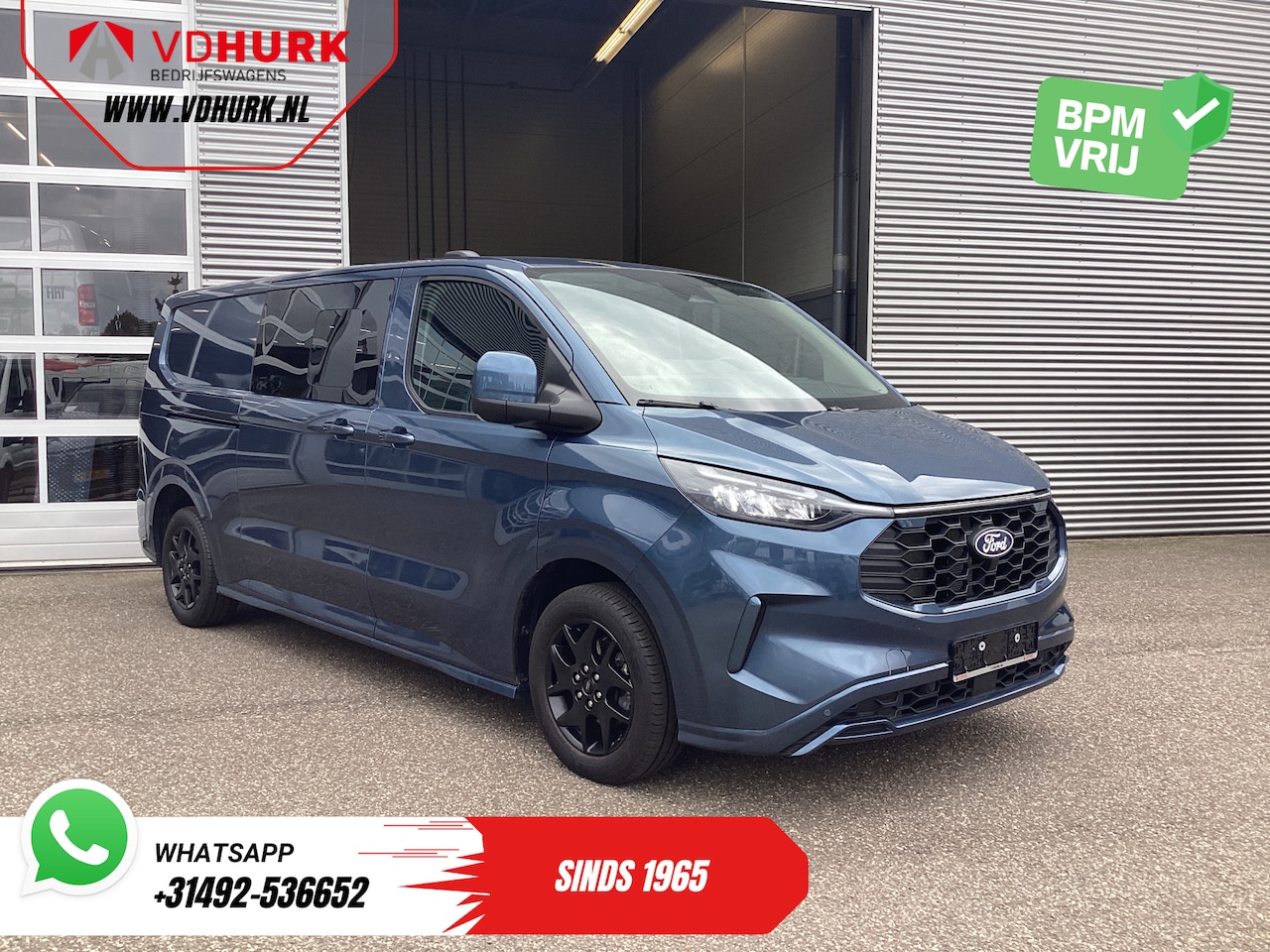 Ford Transit Custom - 2.0 TDCI 170 pk Aut. L2 Sport DC Dubbel Cabine AWD/ 4x4/ 2x Schuifdeur/ Adapt.Cruise/ Elek - AutoWereld.nl
