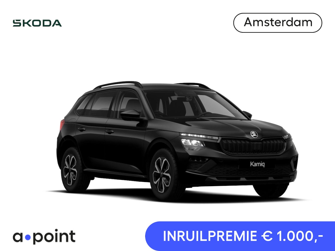 Skoda Kamiq - 1.0 TSI Edition 115 pk 7 versn. DSG | Travel Assist | Winter Plus Pakket & Charging | Blac - AutoWereld.nl