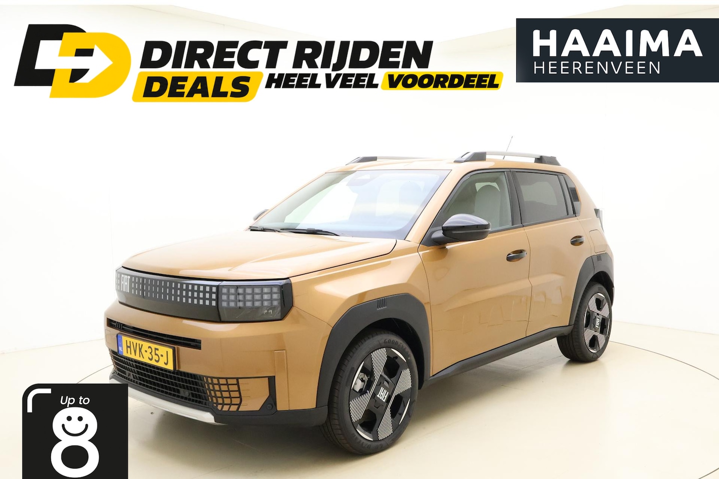 Fiat Grande Panda - La Prima 44 kWh | Navigatie | Climate control | Achteruitrijcamera | Cruise control | Dakr - AutoWereld.nl