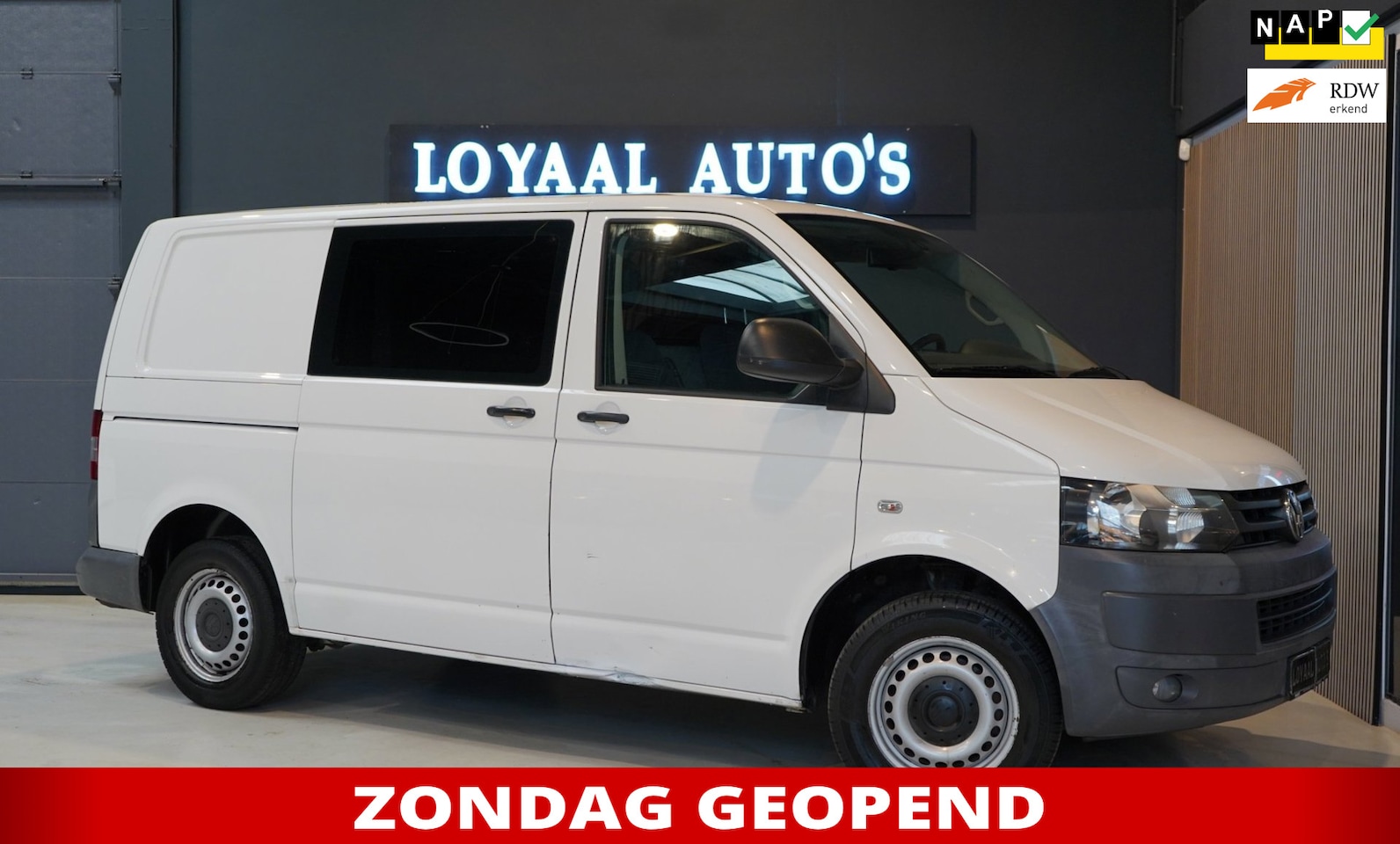 Volkswagen Transporter - 2.0 TDI L1H1 DC Budgetline | AIRCO | CRUISE | TREKHAAK | NAP | APK. - AutoWereld.nl