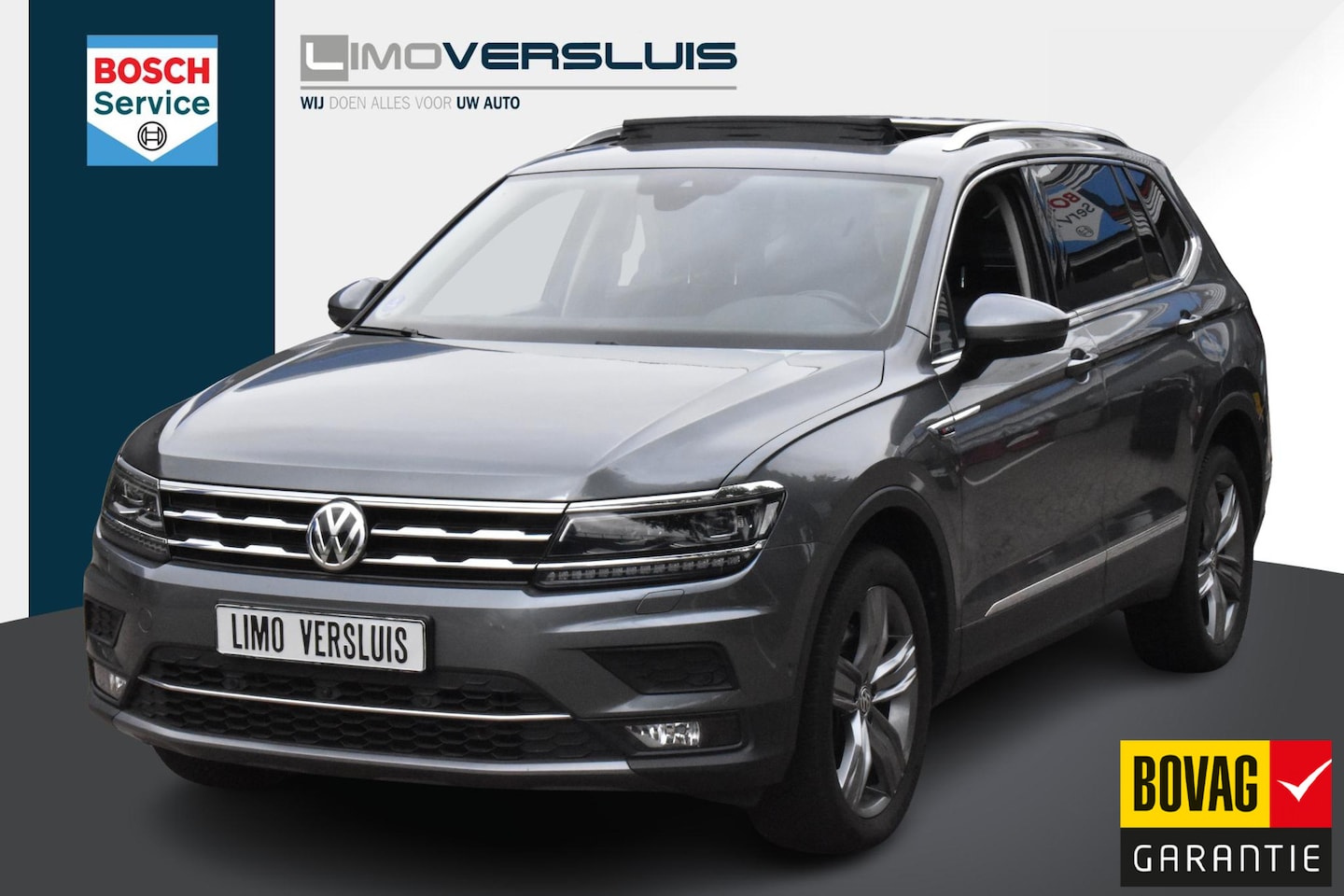 Volkswagen Tiguan Allspace - 2.0 TSI 4Motion Highline Trekhaak | Schuifdak | 100% Onderhouden | Leder | Memory | 12 mnd - AutoWereld.nl