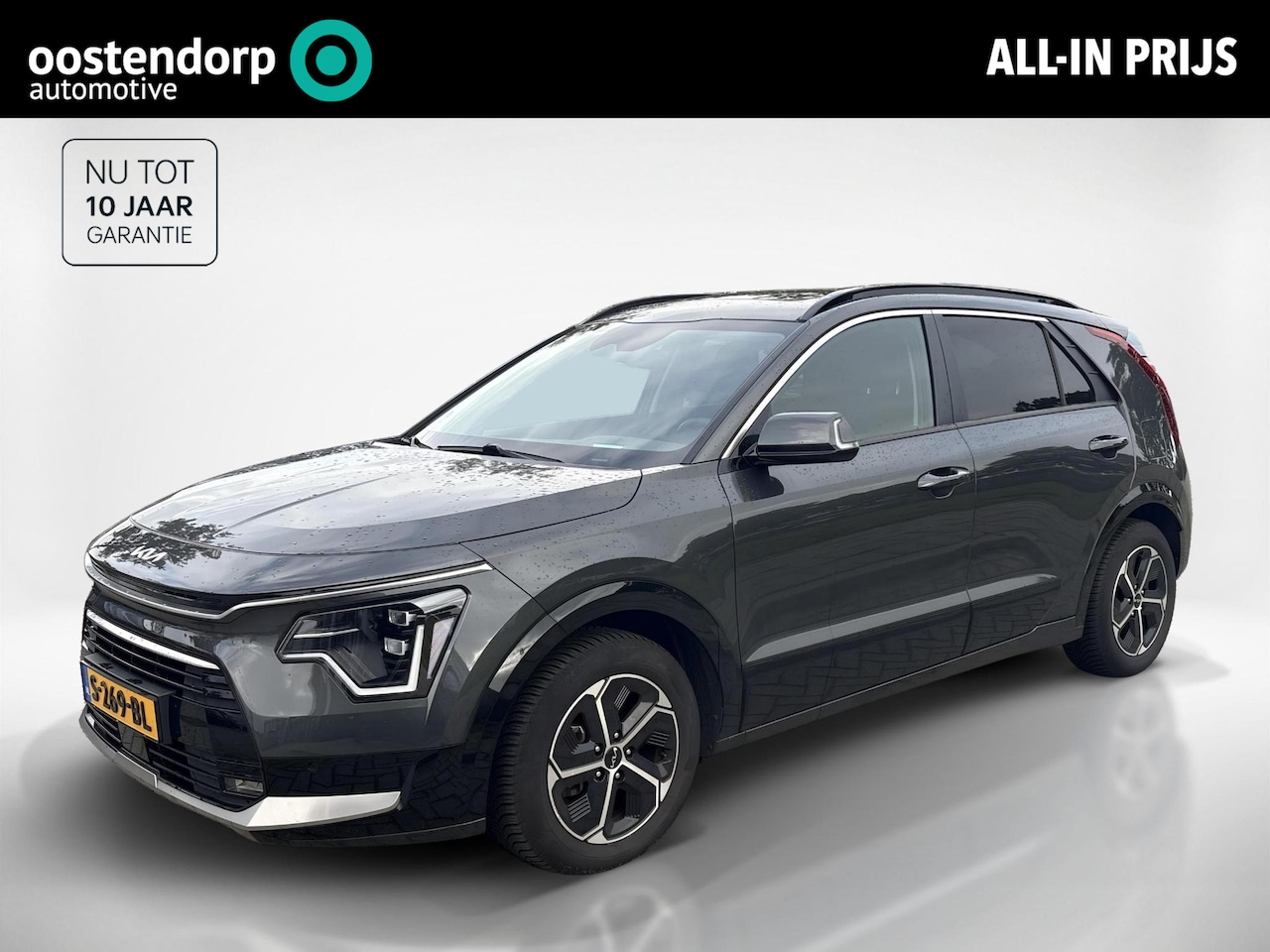 Kia Niro - 1.6 GDi Hybrid DynamicPlusLine 1e Eigenaar | DealerOnderhouden | Leder | LED | Stoel/Stuur - AutoWereld.nl