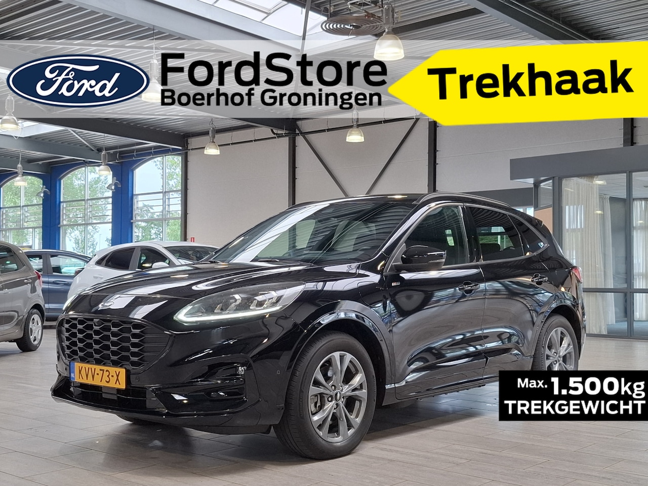 Ford Kuga - 2.5 PHEV ST-Line X | Trekhaak | Camera's | Adapt. cruise | Adapt. LED | El. a. klep | 100% - AutoWereld.nl