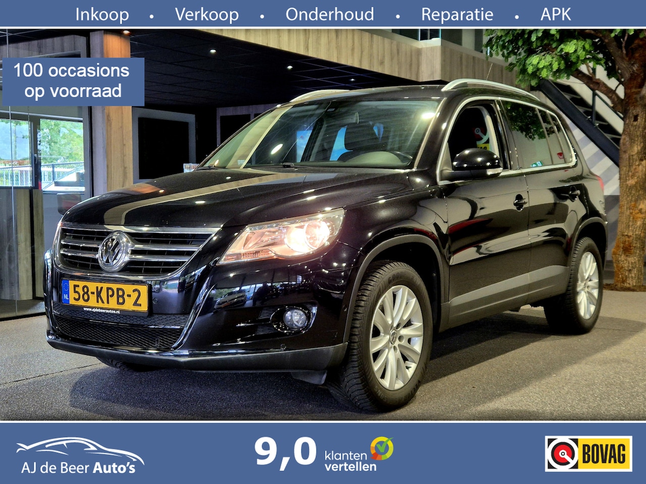 Volkswagen Tiguan - 1.4 TSI Sport&Style Navigatie | Sensoren | Trekhaak | Cruise | Clima - AutoWereld.nl