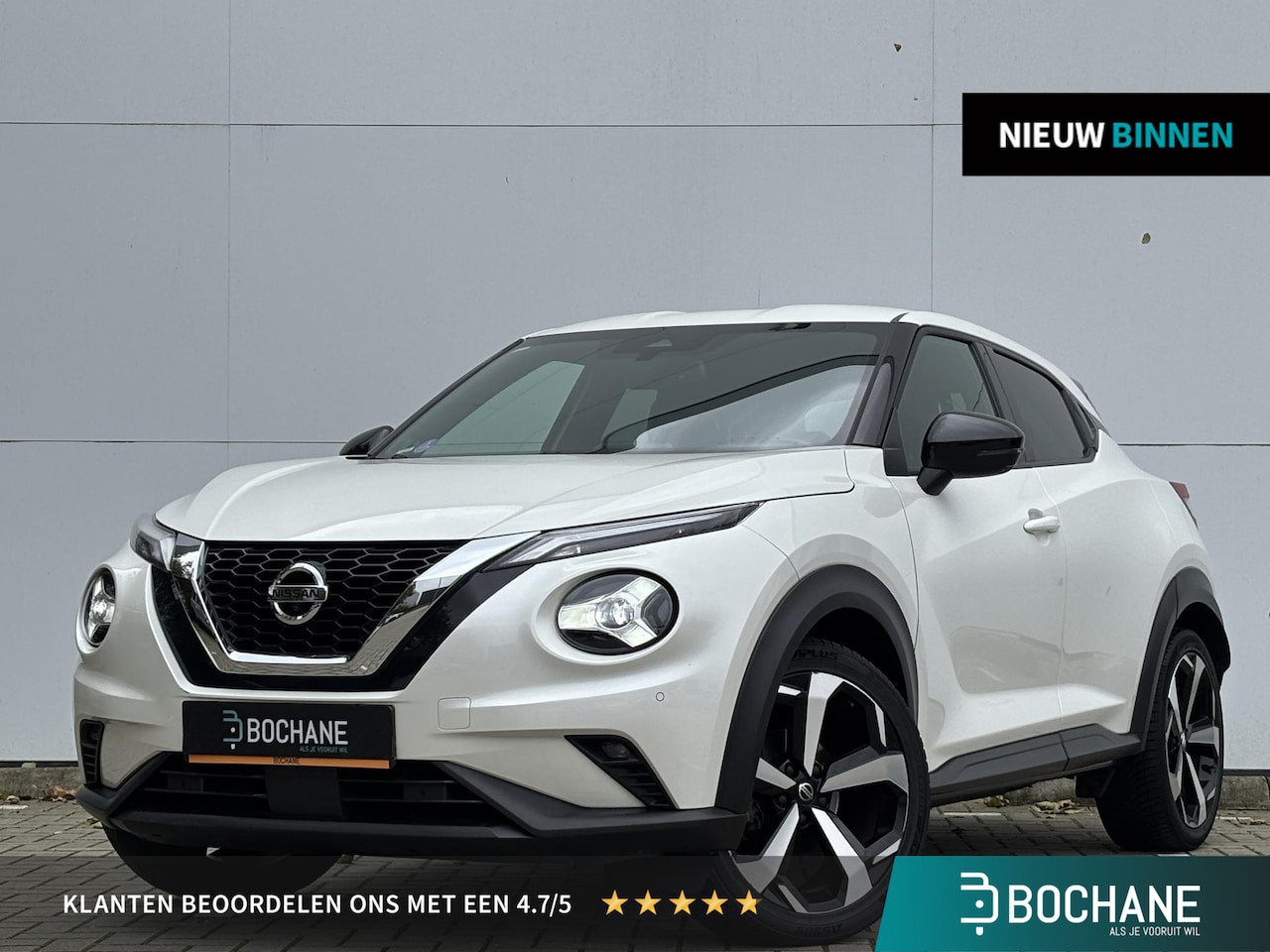 Nissan Juke - 1.0 DIG-T N-Design Automaat / Blindspot Warning / Trekhaak / Climate Control / 360 Camera - AutoWereld.nl
