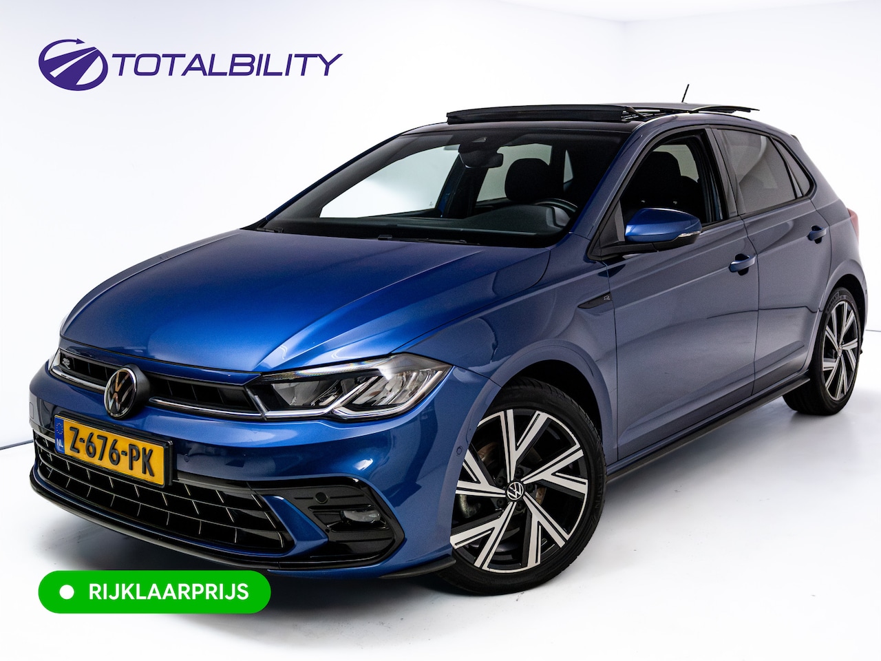 Volkswagen Polo - 1.0 TSI R-Line Buss. 110 PK | Panok | Stoelverwarming | Adapt. Cruise | Travel Assist | Le - AutoWereld.nl