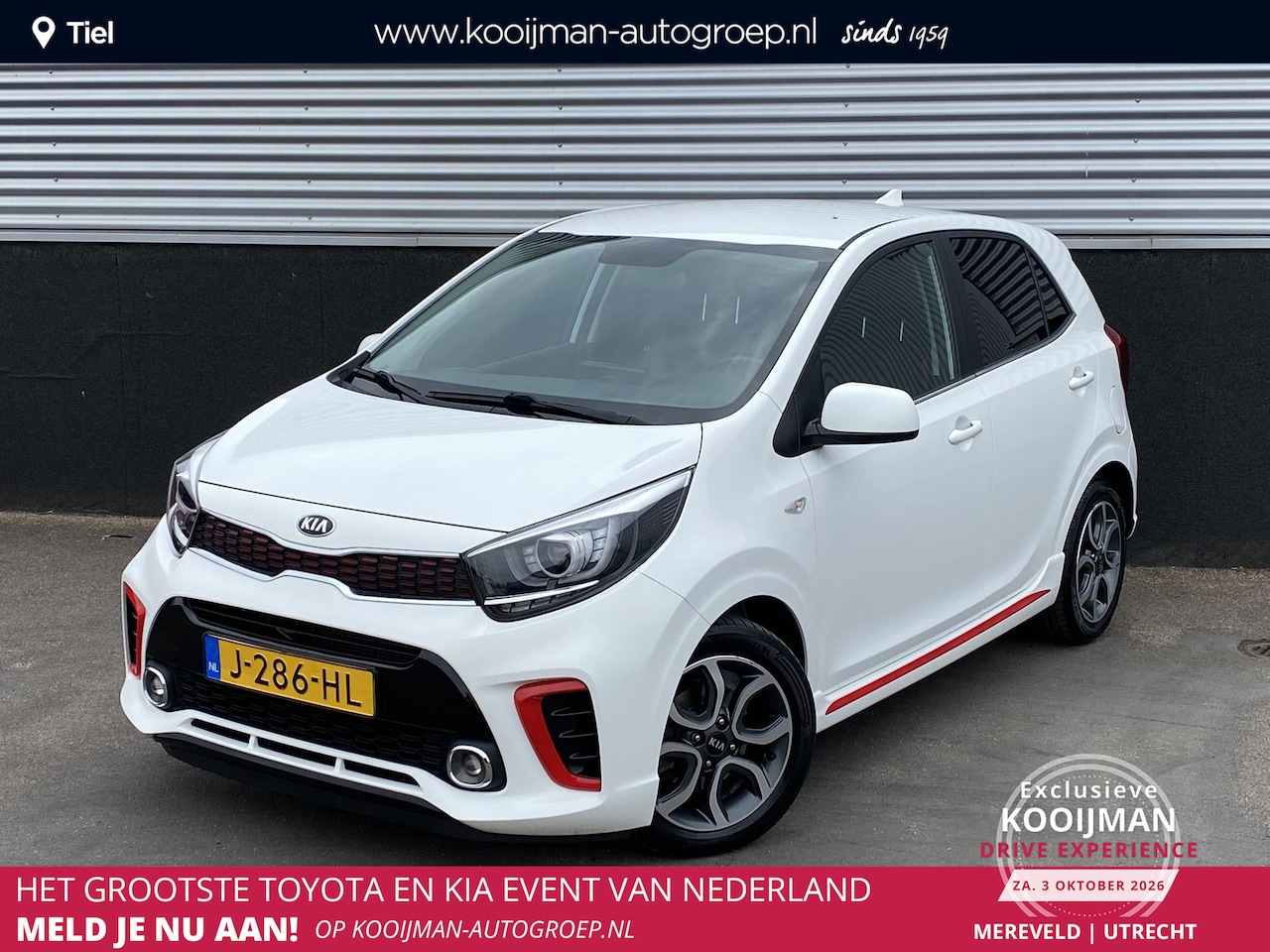 Kia Picanto - 1.0 MPi GT-Line Edition 1e eign. Nieuw geleverd en dealeronderhouden, Cruise control, navi - AutoWereld.nl