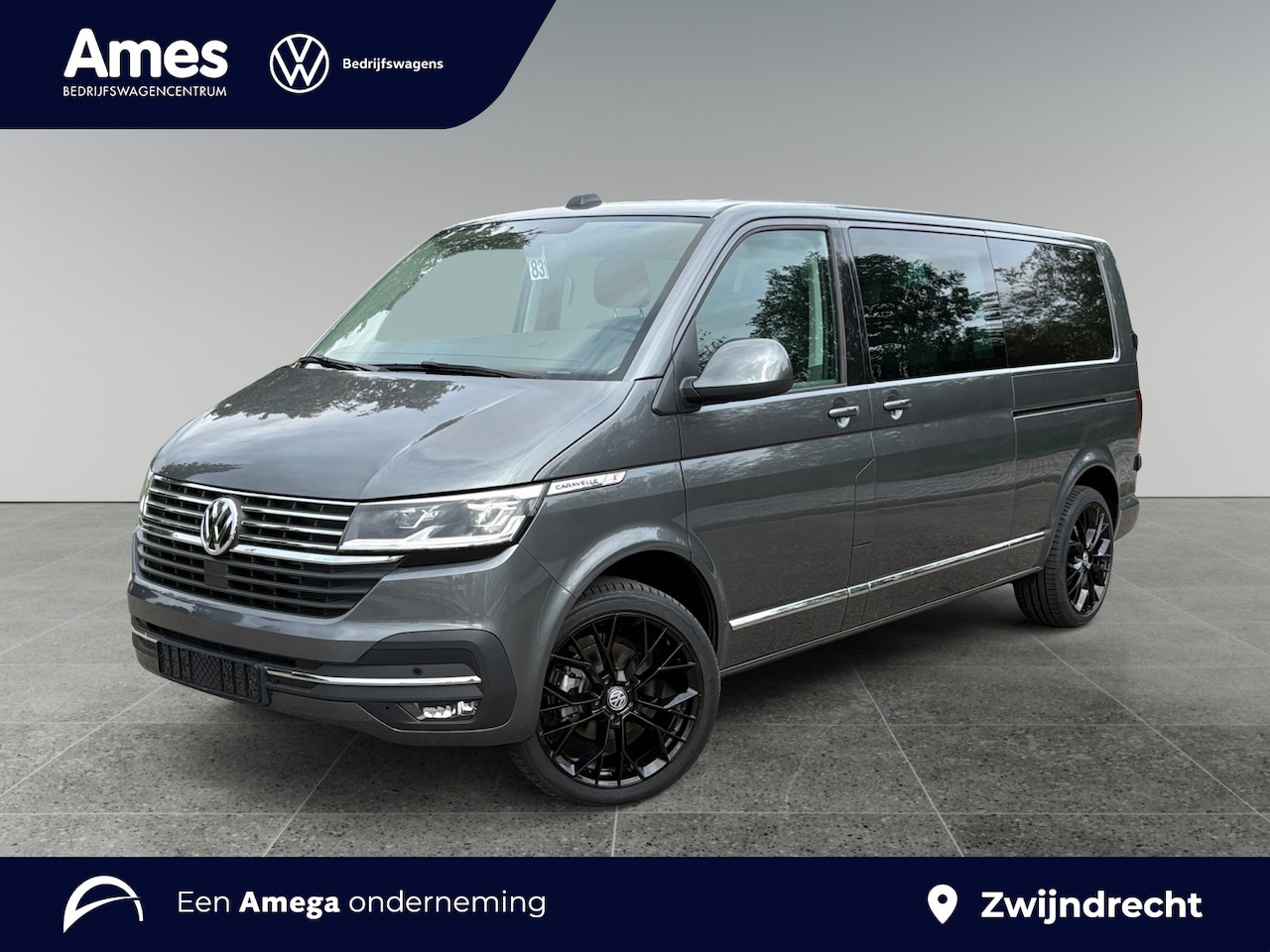 Volkswagen Transporter Caravelle - 2.0 TDI L2H1 32 DC Caravelle Highline | Led | Leer | 2x Schuifdeur elektrisch | 20" lichtm - AutoWereld.nl
