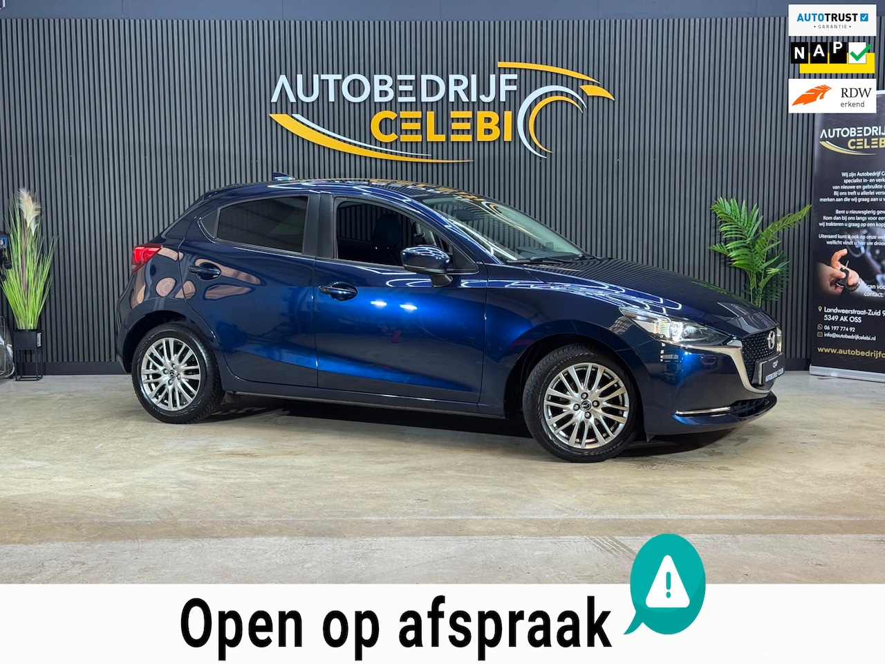 Mazda 2 - 1.5 Skyactiv-G Luxury 2020 BLAUW FULL OPTION!!! - AutoWereld.nl