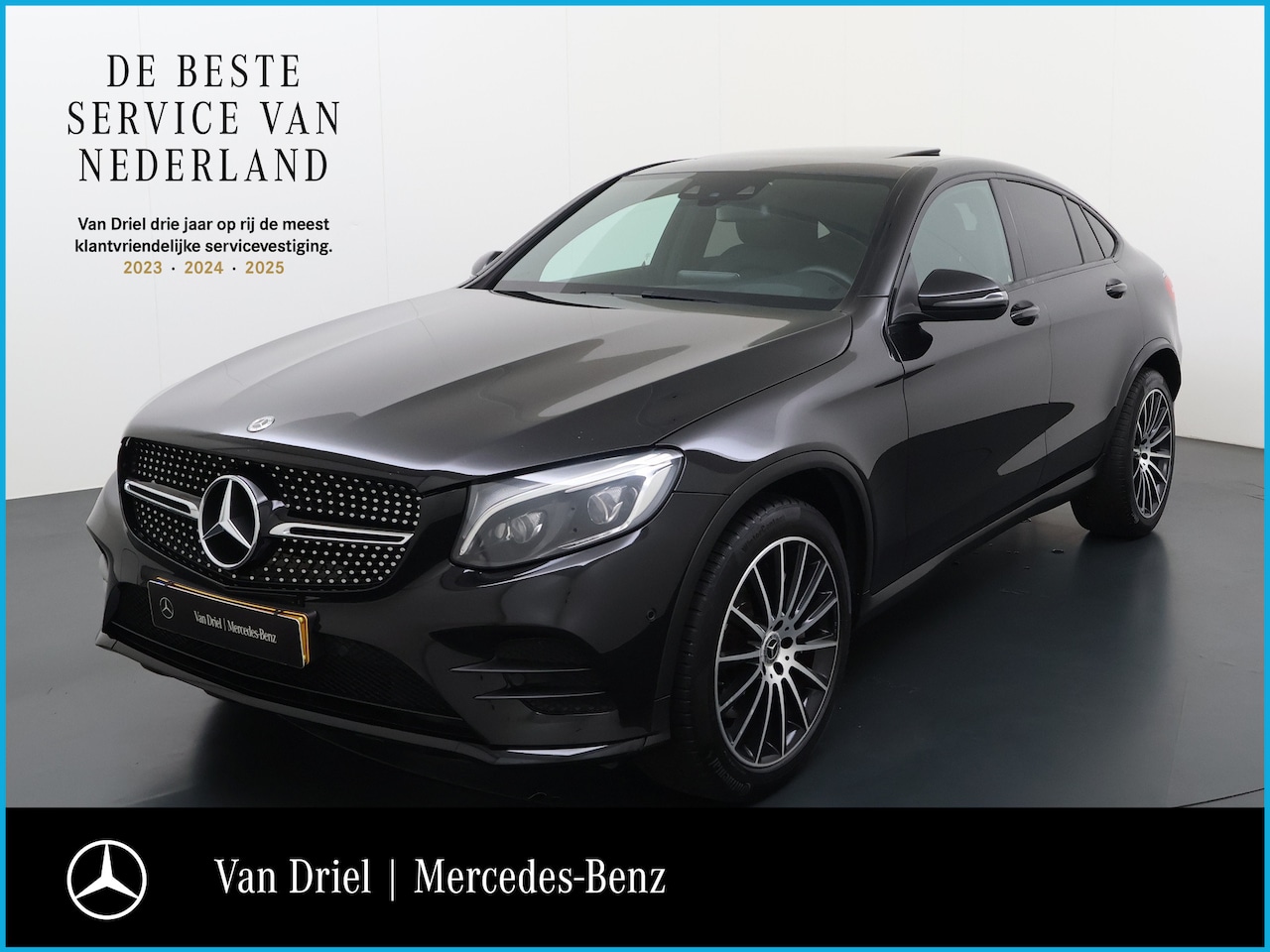Mercedes-Benz GLC-klasse Coupé - 220 d 4MATIC AMG line | Schuifdak Trekhaak HUD Memory Burmester - AutoWereld.nl
