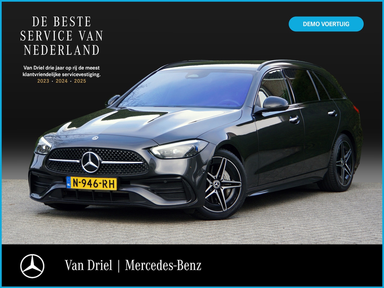 Mercedes-Benz C-klasse Estate - C 200 d AMG Line Night Estate | Memory Sound Keyless Trekhaak - AutoWereld.nl