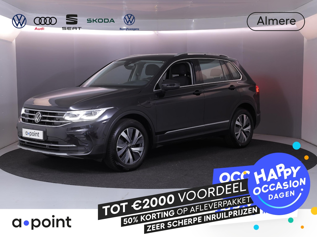Volkswagen Tiguan - 1.4 TSI eHybrid Elegance 245 pk Automaat (DSG) | Navigatie | Parkeersensoren (Park assist) - AutoWereld.nl