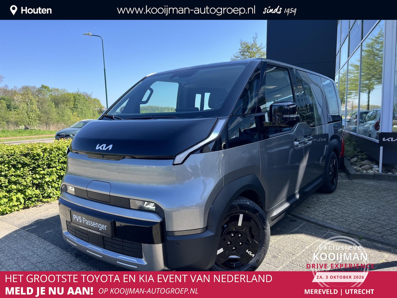 Kia PV5 Passenger - Elite 71.2 kWh Elite 71.2 kWh , Inclusief 3000 euro Inruilpremie!, nieuw te bestellen! - AutoWereld.nl