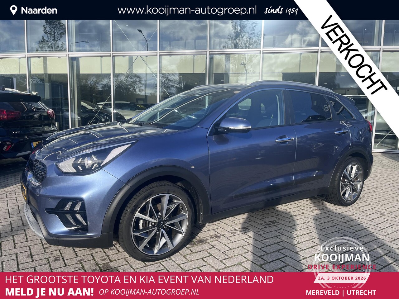 Kia Niro - 1.6 GDi Hybrid DynamicPlusLine Navigatie | Lmv | Stoel- & stuurverwarming | Afneembare Tre - AutoWereld.nl