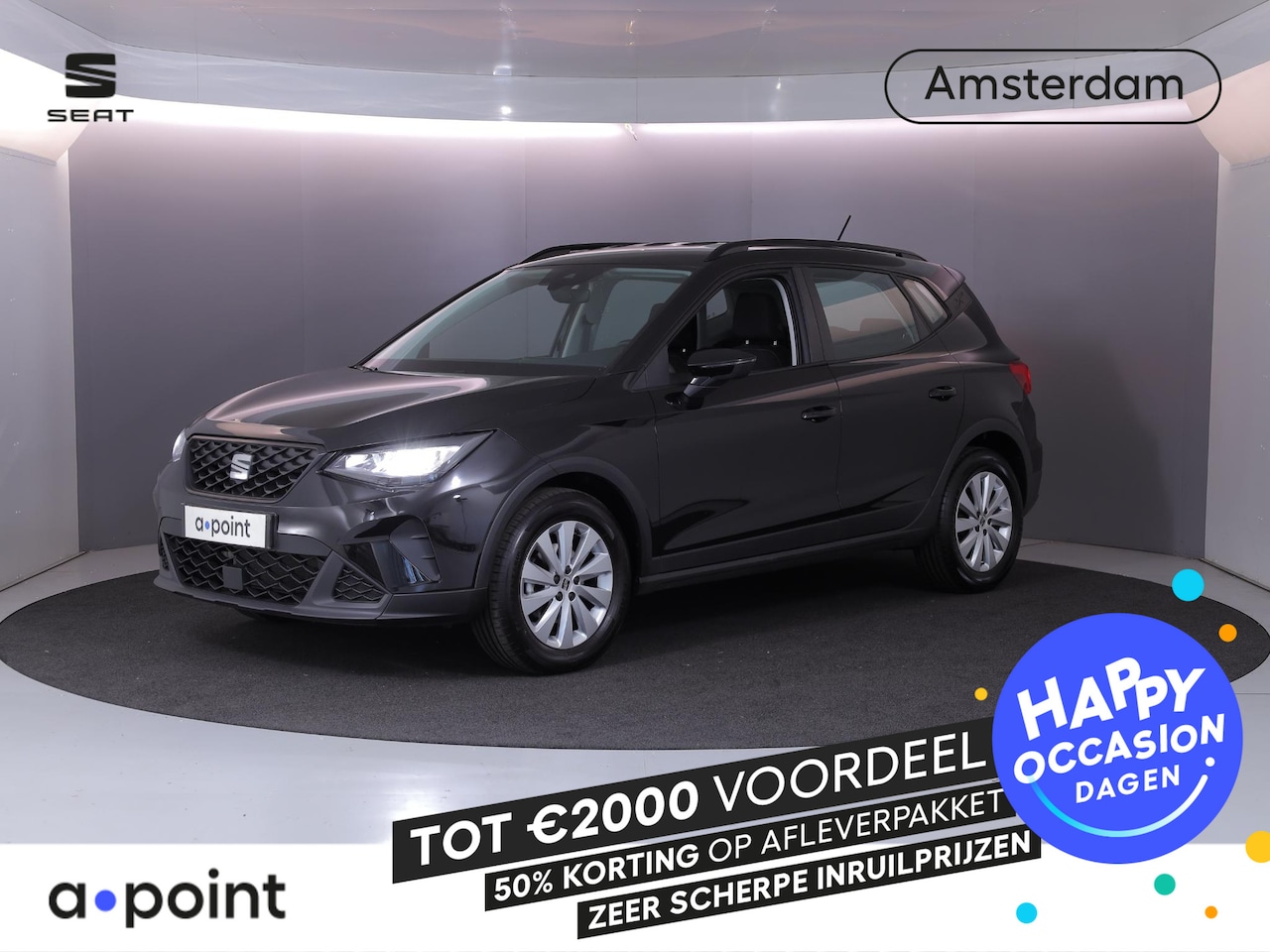 SEAT Arona - 1.0 EcoTSI Style 95 pk | Verlengde garantie | Navigatie via App | Parkeersensoren achter | - AutoWereld.nl
