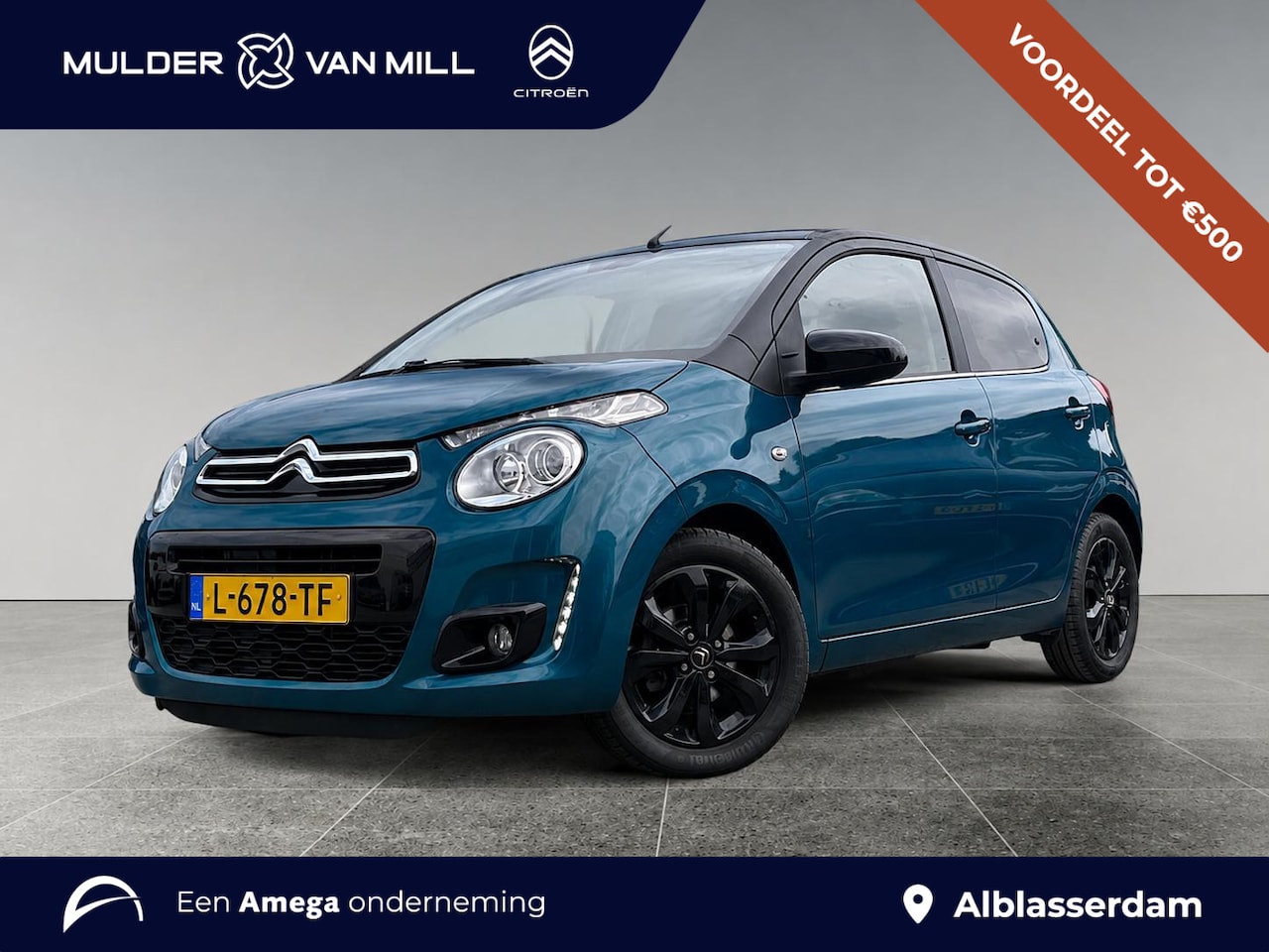 Citroën C1 - Airscape Shine 1.0 e-VTi 72pk | CABRIODAK ZWART | CAMERA | CLIMA | NAVI | LM-VELGEN 'BLACK - AutoWereld.nl