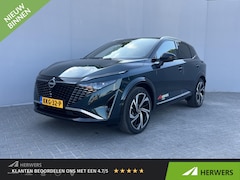 Nissan Qashqai - 1.3 MHEV Xtronic Tekna Plus / 10 Jaar More / Panoramadak / HUD / BOSE / ACC / Luxe Lederen