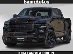 Dodge Ram Pick Up - BEAST | LIMITED 5.7 V8 HEMI | HUD | STRIPING | BREDE WIELEN | BLACK ON BLACK | LUCHTVERING