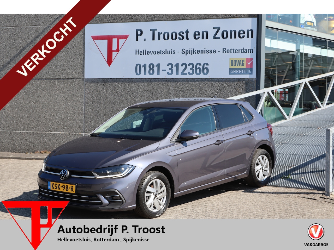 Volkswagen Polo - 1.0 TSI Style Automaat/Apple carplay/Stoelverwarming/Adaptieve cruise control/Parkeersenso - AutoWereld.nl