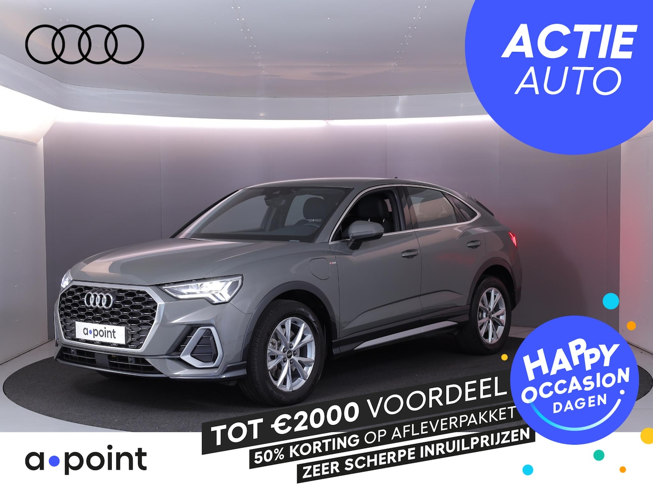 Audi Q3 Sportback - 45 TFSI e S Edition 245 pk | SOH 90% | Audi Exclusive | Parkeersensoren voor en achter | L - AutoWereld.nl