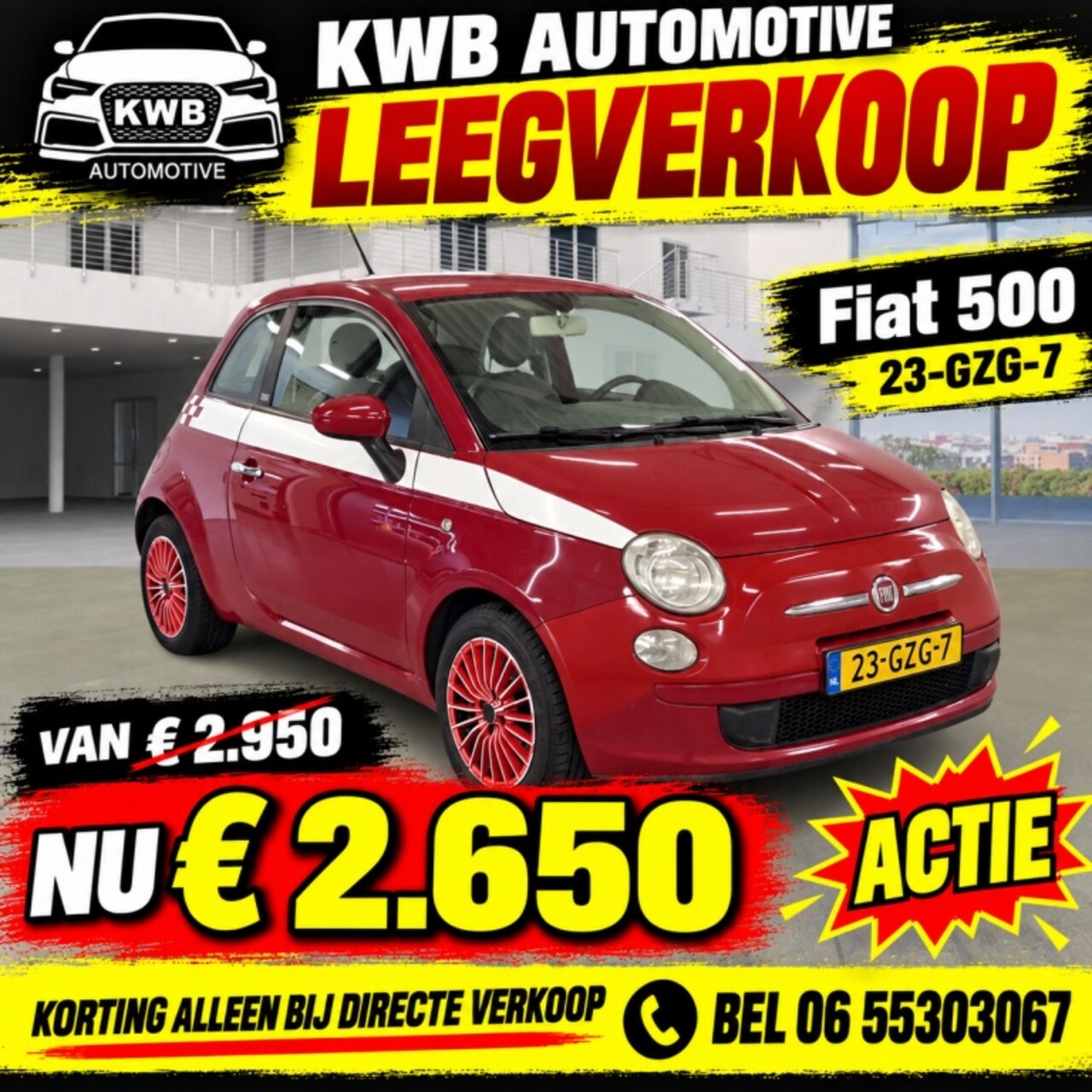Fiat 500 - 1.2 Pop | Airco | Distributie vervangen | NAP - AutoWereld.nl