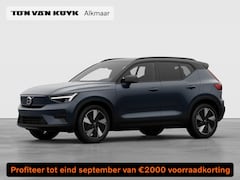 Volvo EX40 - Single Motor Extended Range Plus Europa 82 kWh Dak Hoogglans zwart, extra getint glas