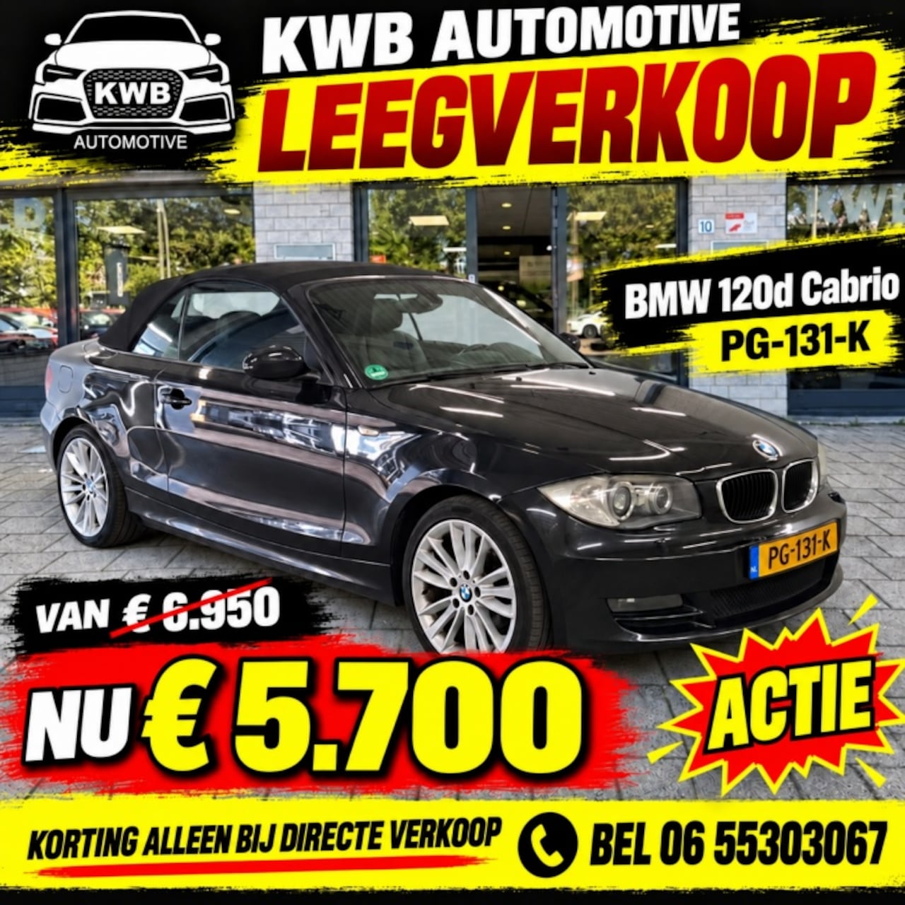 BMW 1-serie Cabrio - 120d High Executive | Leer | Xenon | Navigatie - AutoWereld.nl