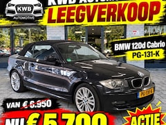BMW 1-serie Cabrio - 120d High Executive | Leer | Xenon | Navigatie