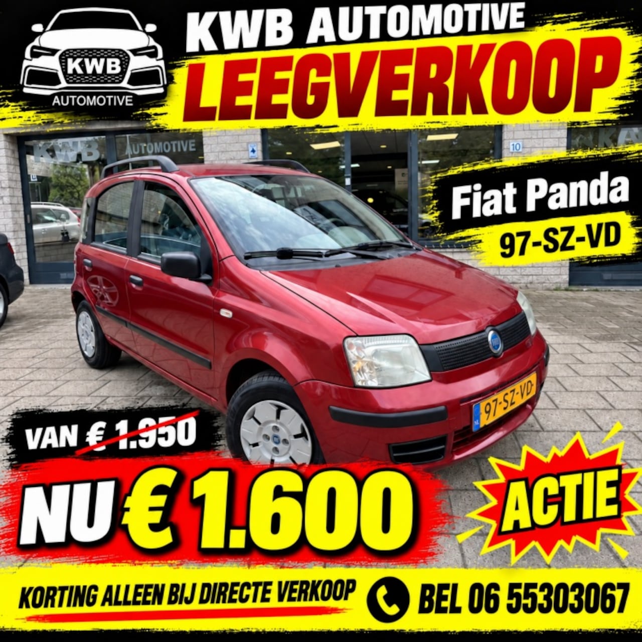Fiat Panda - 1.1 Active Plus | Airco | Nieuwe APK | 4 | nieuwe banden - AutoWereld.nl