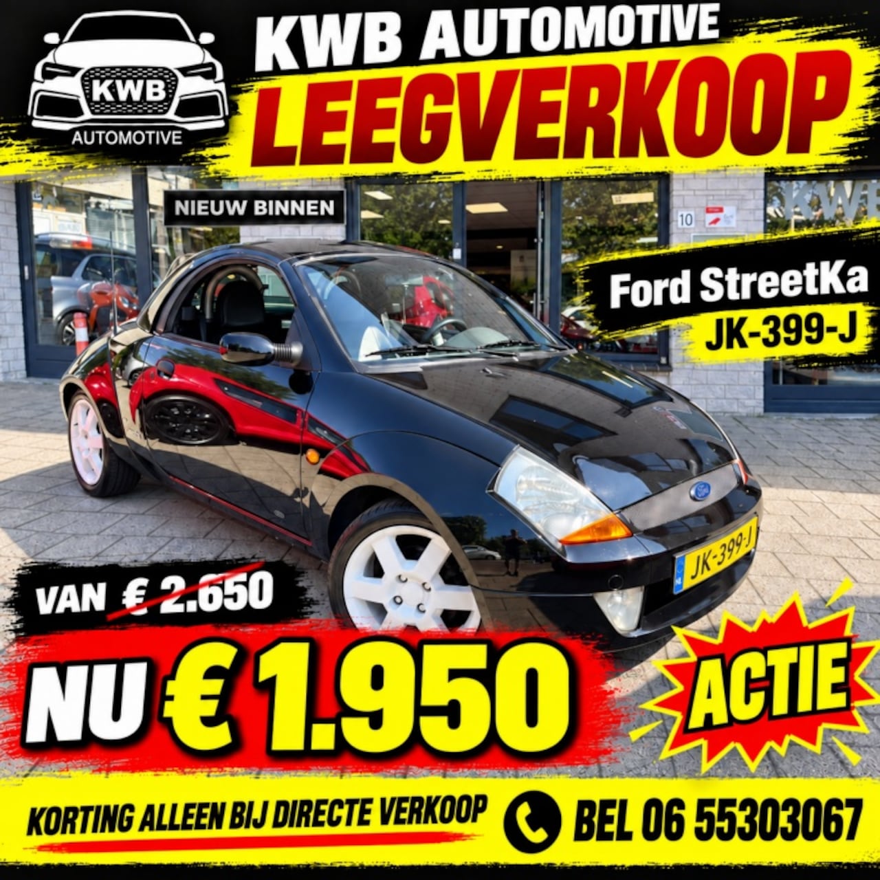 Ford Streetka - 1.6 | Leer Hardtop | Nieuwe APK - AutoWereld.nl