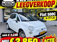 Fiat 500 C - 0.9 TwinAir Cabrio Half | Leer | Airco APK