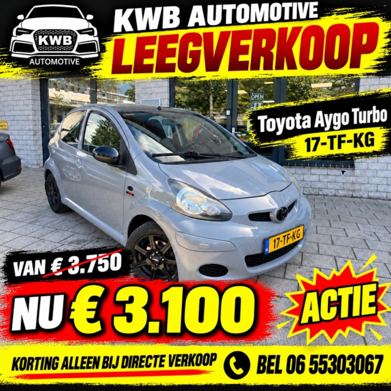 Toyota Aygo - 1.0-12V Sport 5-deurs Nardo Grey Turbo Kit 152 PK - AutoWereld.nl