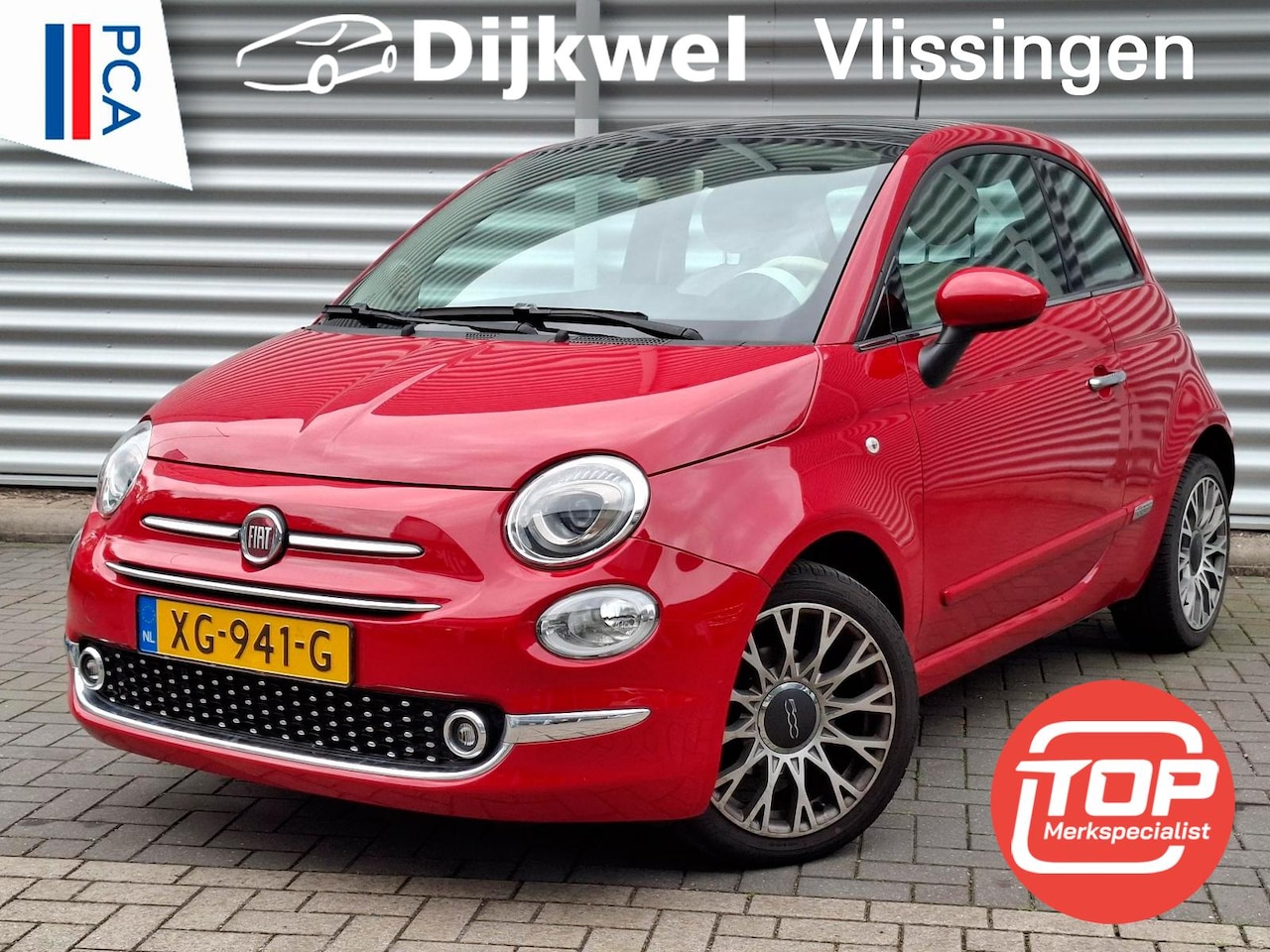 Fiat 500 - TwinAir Turbo Collezione Glazen schuifdak/Nav/LMV - AutoWereld.nl